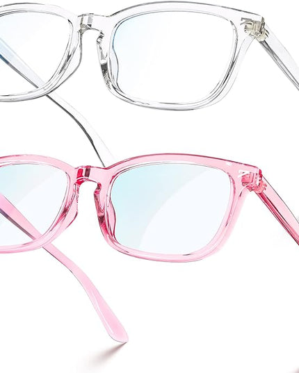 VISOONE Blue Light Blocking Glasses Square with Anti Computer Glare for Gaming Women and Men MONTANA