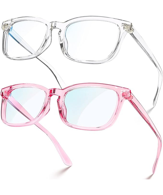VISOONE Blue Light Blocking Glasses Square with Anti Computer Glare for Gaming Women and Men MONTANA