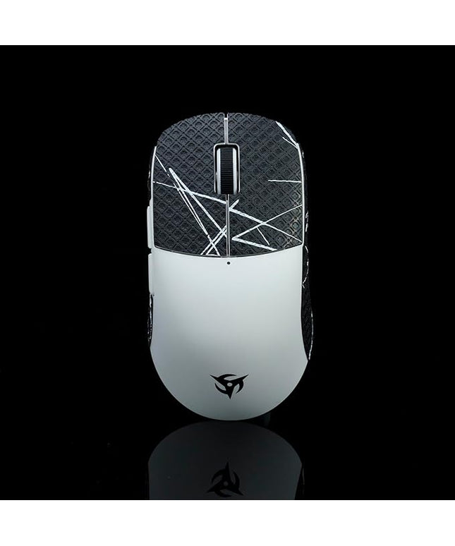Grip Tape for Vaxee x Ninjutso Sora 4K - Anti-Slip,Enhanced Control, Sweat Resistance,Improves FPS Gaming Grip & Mouse Protection [Pre-Cut] Black Blue 0.4mm