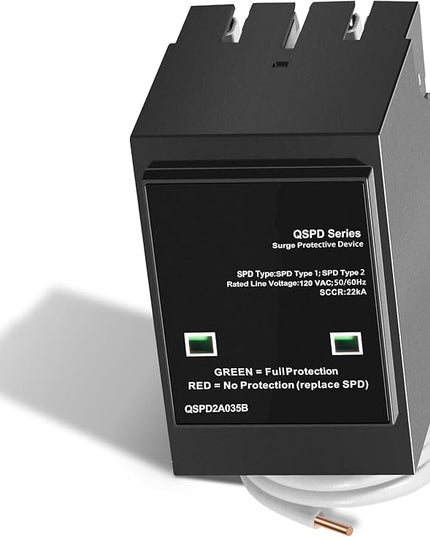Replacement for Siemens QSPD2A035B 1-Phase 3-Wire Surge Protection Device, 120/240 VAC, 35 kA SCCR, 2 Poles