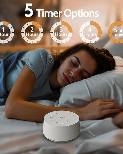 Color Noise Sound Machines Sleep White Noise Machine with 25 Soothing Sounds 32 Volume Levels 5 Timers and 4 Sound Categories and Memory Function for Kids Adults and Home