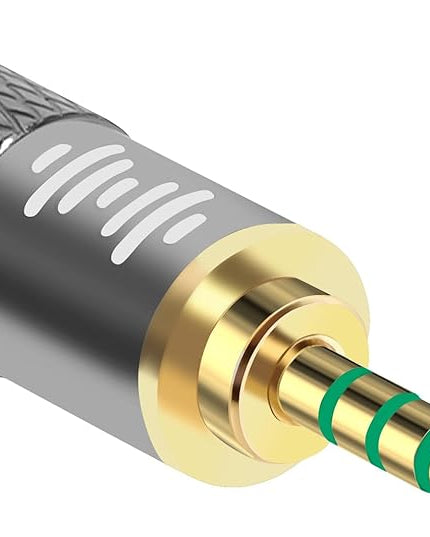GEEKRIA 2.5mm Male to 3.5mm (1/8'') Balanced Female Headphones Adapter for 3.5mm 4-Pole Cable Connected to Balanced 2.5mm Player Device, Aluminum Alloy Conversion Audio Plug, Gold Plated