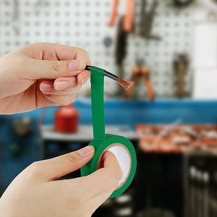 Romeda 9 Pack Electrical Tapes, Electrical Tape Water, Sun, and Oil Resistant, Electrical Tape is Suitable for Most Domestic, Commercial, and Industrial environments - Green