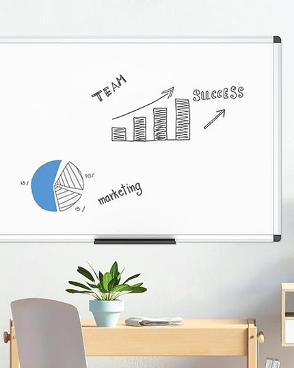 VIZ-PRO Magnetic Whiteboard/Dry Erase Board, 48 X 36 Inches, Pack of 2