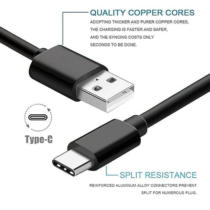 2-Pack Fast USB Type C Charger for Android Kindle Kids Tablet Paperwhite 9th 10th 11th 12th 2023 2020 2020 Paperwhite Signature Edition, Cwowdefu 7/10inch Tablet,VANKYO S10 S20 S30 P31 Charging Cable