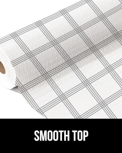 GORILLA GRIP DripGuard Shelf Liner, Non Adhesive Drawer and Kitchen Cabinet Protector, 20x240 Inch, Slip Resistant BPA Free Smooth Surface Plastic Liners for Cabinets, Bathrooms, Closets, Gray White