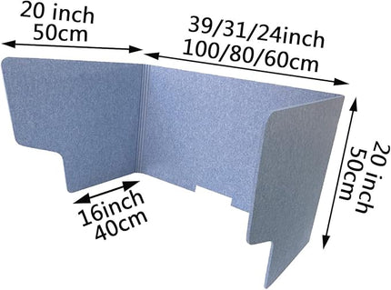 Acoustic Desk Divider Portable Privacy Panels 2Pack Foldable for Desks Ideal School Classroom Office Customizable Soundproof Partitions