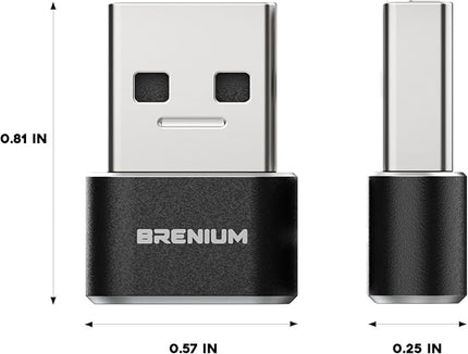 USB to USB C Adapter 10-Pack, Charger Converter for iPhone 14, Samsung Galaxy, iPad, Apple Watch, Type-C Female to A Male (USB-A to USB-C)