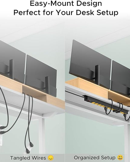 Mountable Long Power Strip, 2100 Joules Heavy Duty Surge Protector Power Strip, Slim Metal Power Bar with 6ft 14AWG Cord, 12-Outlet, ETL Listed,for Wall Mount, Under Desk, Garage, Workshop, and Office