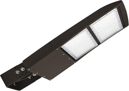 300W LED Parking Lot Area Lights, Dimmable LED Shoebox Lights, 20KV Surge Protector Built-in, LED Street Lights with Yoke/Wall Mount, 40,500LM DLC UL 5000K 100-277VAC