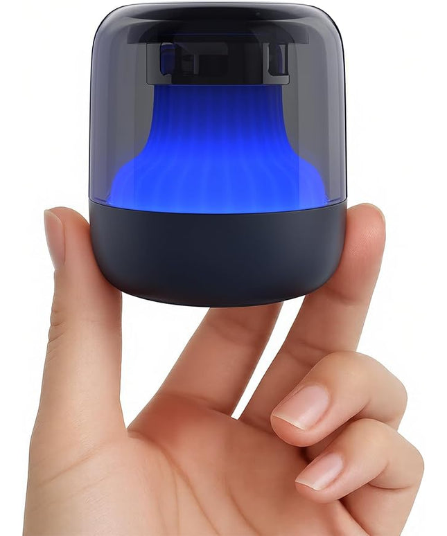 Babelio Pocket Glow White Noise Sound Machine - Upgraded 7 Color Night Lights, 20 Non-Looping Sounds, Timer & Memory Function, Portable for Adults & Babies, Black