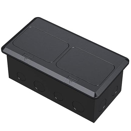 Dual Pop-Up Floor Box Electrical Kit (TR-20A, Black)