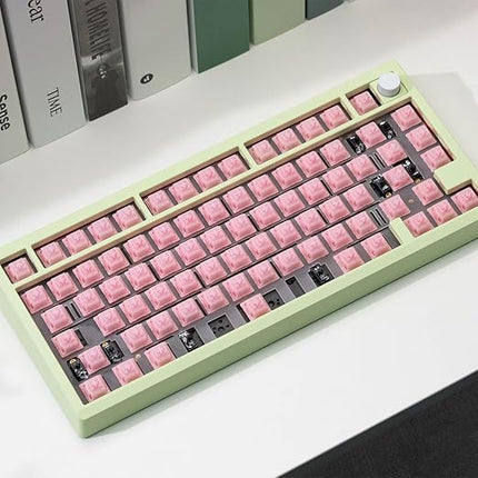 WS Pink Pearl Linear Mechanical Keyboard Switches, Pre Lubed 5 Pins Keyboard Switch Set with POM Stem, PA Housing for Gaming DIY Keyboard (35Pcs)