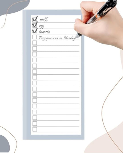 BIPEND 6 Pack Magnetic Notepads for Refrigerator, Grocery List Magnet Pad for Fridge, 50 Sheets per Note Pads To-Do List, Shopping List(300Sheets)