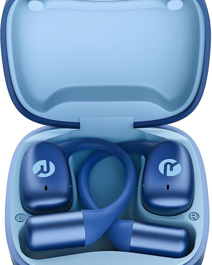 Raycon Essential Open Earbuds – True Wireless Open Ear Bluetooth 6.0 Headphones, Ultra-Lightweight, Comfort Hook Design, IPX4 Water Resistant, 36 Hours of Battery Life (Blue)