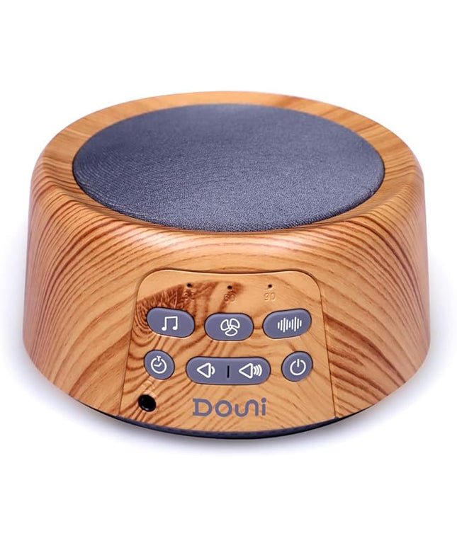 Douni Sleep Sound Machine - White Noise Machine with 27 Soothing Sounds for Sleeping & Relaxation, Timer Settings,Sleep Therapy for Families, Home,Office,Travel.Wood Grain