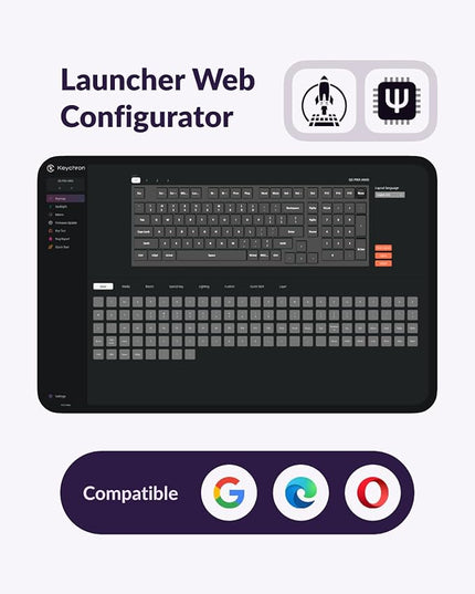 Keychron Q5 Pro Wireless QMK/VIA Mechanical Keyboard, Full Customizable 96% Layout with Programmable Knob, Hot-swappable K Pro Brown Switch Compatible with Mac Windows Linux - Purple