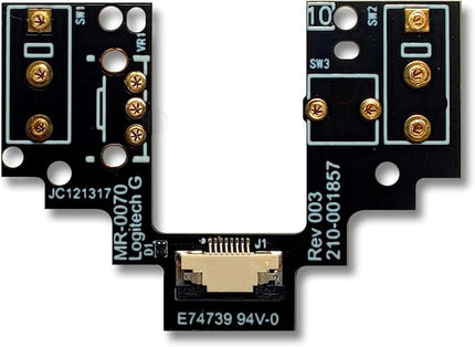 Hot-Swap Micro Switch PCB Kit for Logitech G Pro Wireless GPW Mice – ENIG Gold Pads, 6-Claw Clamps | Fix Double-Click & Customize Clicks