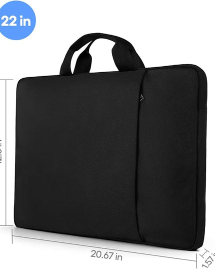 UPERFECT 22-Inch Laptop Sleeve for Slim Monitors/Laptops Up to 21.5” – Waterproof, Shockproof Bag with Side Pockets & Handle – Not Compatible with Wide-Bezel Devices
