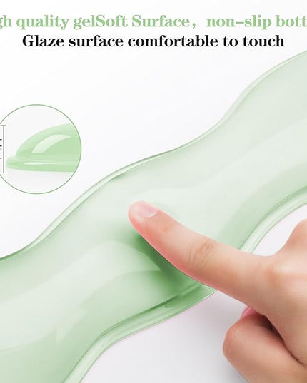 Gel Wrist Rest for Keyboard and Mouse, Wrist Rest for Keyboard, Mouse Wrist Support, Pain Relief, Cool Touch, Non-Skid, Mouse Wrist pad