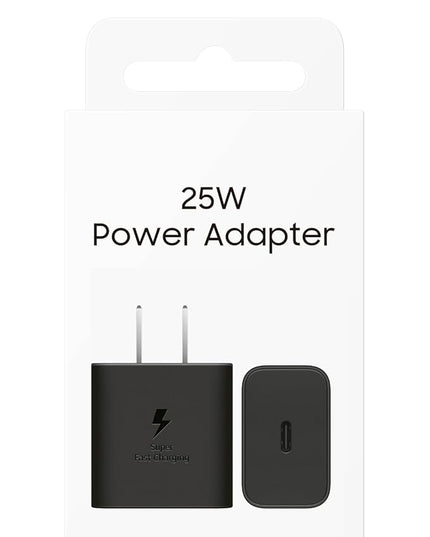 Samsung 25W Wall Charger Power Adapter, Cable Not Included, Super Fast Charging, Compact Design, Energy Efficient, Compatible with Galaxy and USB Type C Devices, Black