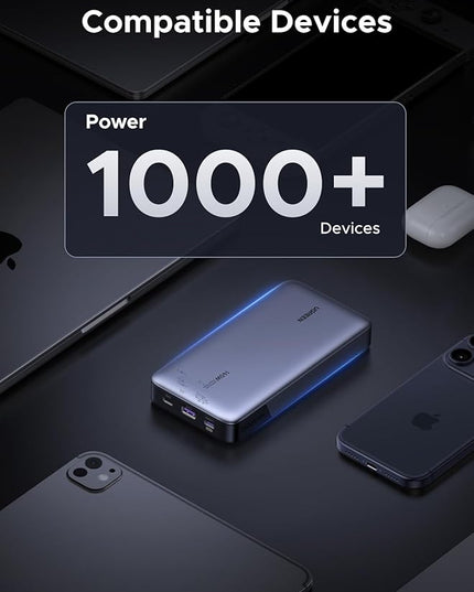 UGREEN Power Bank 25,000mAh 145W Laptop Portable Charger, Nexode 3-Port USB C PD Battery Pack, for MacBook Pro/Air, Dell XPS, iPhone 17/16/15/14, Galaxy S24, Steam Deck, iPad, and More