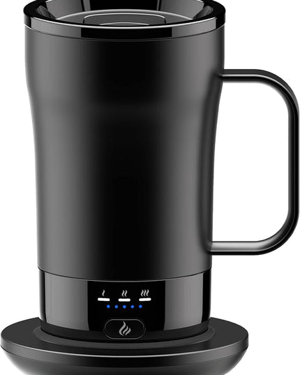Self-Heating Coffee Mug, 14oz Heated Coffee Mug Rechargeable - Temperature Control Cup Keep Drinks Hot, Smart Cup Great Gift for Women & Slow Sippers