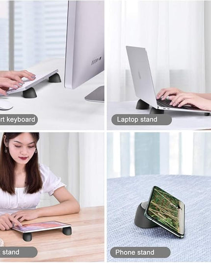 Laptop Risers for Desk, Mini Laptop Cooling Stand, Magnetic Pads Keyboard Riser, Ergonomic Laptops Feet, Compatible with MacBook Air Pro, with Dell, with HP, More 10-15.6” Laptops