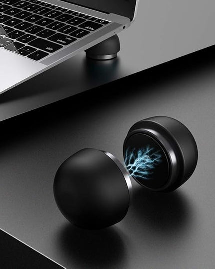 Portable Laptop Cooling Pad, Ergonomic Laptop Stand Small Invisible Cooler Ball Magnetic Foot Heat for MacBook Pro/Air, More 12-17 Inches Tablet&Laptop