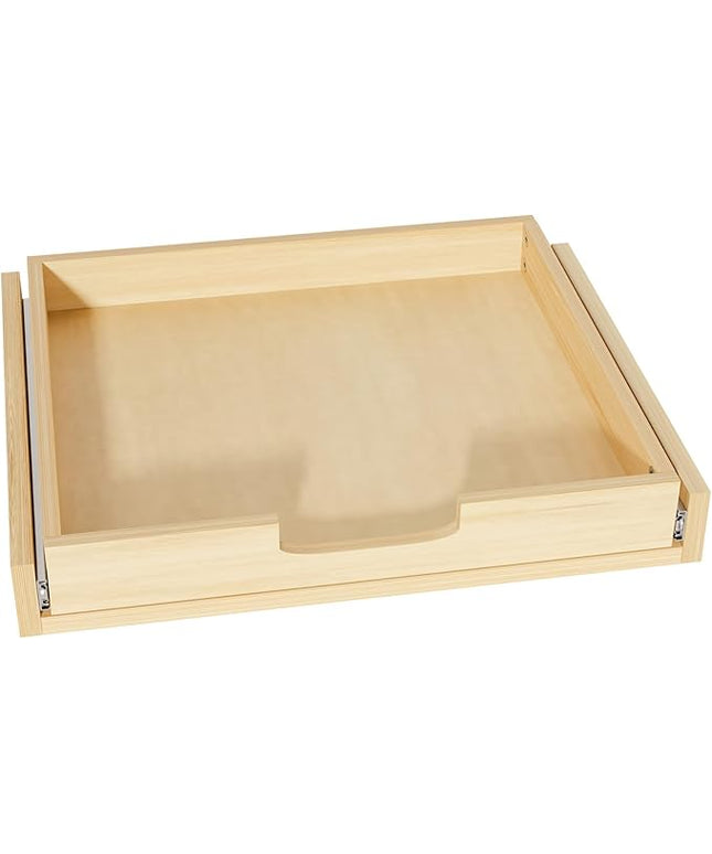 Grehitk Pullout Cabinet Organizer, 26''W×21''D×3''H Slide Out Shelves for Kitchen Cabinets, Pull out Drawers for Kitchen Cabinets, Pantry, Bathroom, & Storage Organization
