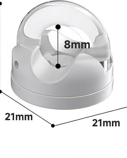 IFNOW Magnetic Cable Clips for Nightstand Self Adhesive Cord Holder Adjustable Clip for Desk, Nightstand, Phone Charger, Computer, Home, Office, Car (White-New, 6PCS)