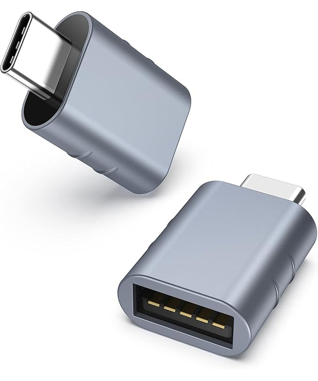 Syntech USB C Male to USB3 Female Adapter Compatible with iPhone 17 Pro Max iMac 2021, iPad Pro 2021, MacBook Pro 2020 / Air 2020 and Other Type C or Thunderbolt 3 Devices Blue, Pack of 2