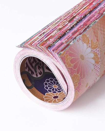 Square Origami Paper 6x6 Double Sided 50 Sheets 50 Colors 70GSM Origami Kit Japanese Chiyo Easy Fold Arts Crafts DIY Handwork Oriental Cherry