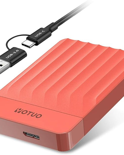 Portable External Hard Drive Storage Expansion Mobile HDD USB 3.0 for PC, Mac, Desktop, Laptop, PS4, PS5, Xbox One X/S, Xbox 360, Xbox Series X/S, Office & Game (Red, 1TB)