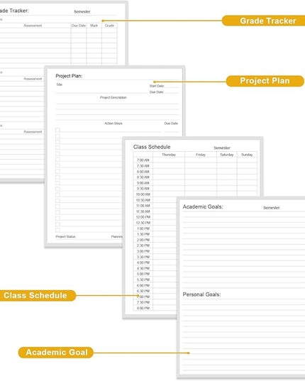 Academic Planner for 2026 or Anytime – 8.5" x 11" Undated Weekly Student Planner For Homeschool, High School, College & Nursing Students, 200 Pages, Green Leaf