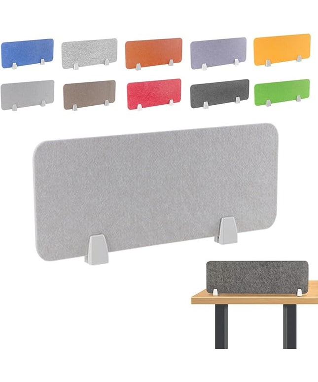 Felt-Covered Panels, soundproof Desk dividers, Removable Acoustic Desk partitions with Two Clips, Suitable for Installation as Privacy Screens in Offices, Studies, classrooms and librari G 11.8x19.7"