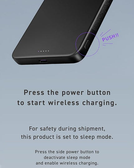CIO Qi2 Magsafe Charger, 5000mAh Ultra-Slim Magnetic Wireless Charger iPhone, Magsafe Battery Pack, 15W Wireless + 20W USB-C PD iPhone Magnetic Fast SMARTCOBY Slim 5K (Black, Safety Model)