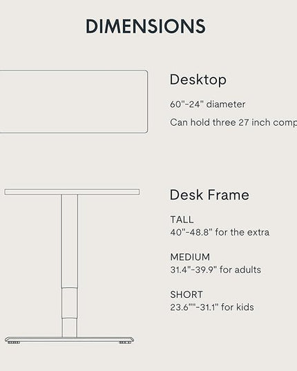 FLEXISPOT E6 MAX Dual Motor 60x24 Inch 3-Stage Heavy Duty Standing Desk, 330lbs Weight Capacity, Height Adjustable Desk w/Cable Management & Wheels (Seamless White Desktop + White Frame)