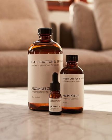 AromaTech Fresh Cotton & Bergamot for Aroma Oil Scent Diffusers - 500 Milliliter
