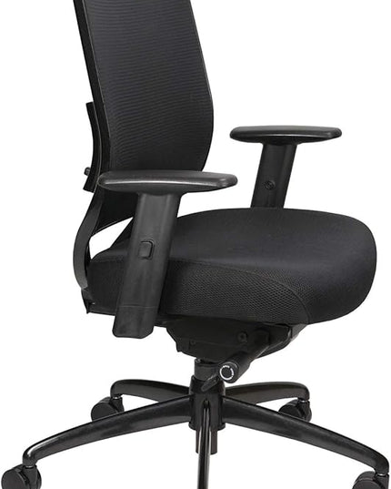 Oak Hollow Furniture Reina Series Office Chair Ergonomic Executive Computer Chair with Breathable Fabric Seat Cushion and Mesh Back, Adjustable and Comfortable, Lumbar Support, Swivel and Tilt