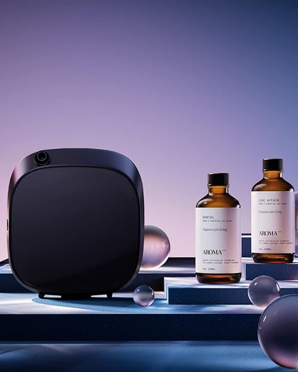 AromaTech Santal & Love Affair Set | Aroma Diffuser Essential Oils Blend of Santal Cardamom, Papyrus, Musk | Love Affair Jasmin, Saffron, Cedar, Ambergris - 120 Milliliter