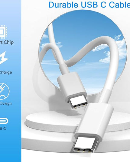 Fast Charging for iPhone 16 15 Charger,2Pack 20W PD Fast iPhone 16 15 Charger with USB C to USB C Charging Cable Cord 3FT for iPhone 16/16 Pro/16 Pro Max/15/15 Plus/15 Pro/15 Pro Max,iPad Pro/Air/Mini