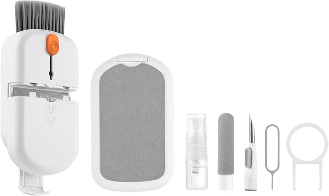 Professional 10-in-1 Keyboard Cleaning Kit, Retractable Brush & Tools for Mechanical Keyboard, Laptop, MacBook, iPhone Screen, Camera Lens, AirPods, Earbuds, Monitors