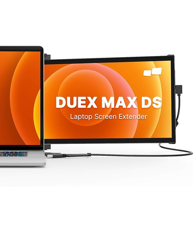 Portable Monitor - New Mobile Pixels Duex Max DS 14.1" Laptop Screen Extender, FHD 1080P Travel Monitor, USB C/USB A/HDMI Plug and Play Laptop Monitior for Windows/Mac/Android/Switch