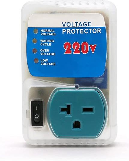 [ETL Listed] BSEED Electronic Surge Protector for Home Appliance,Voltage Protector Suit for Refrigerators and Freezers, Voltage Brownout Outlet 220V 20A,4400Watts(1 Pack)