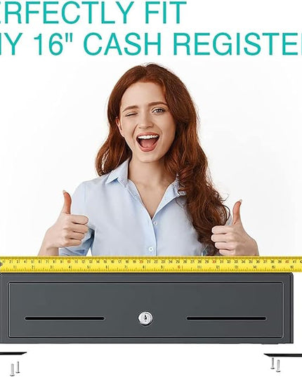 TidyFriend Cash Drawer Under Counter Mounting Brackets - Heavy Duty Steel Mounting Brackets for Installation of 16" Cash Registers Drawer Under The Counter (1)