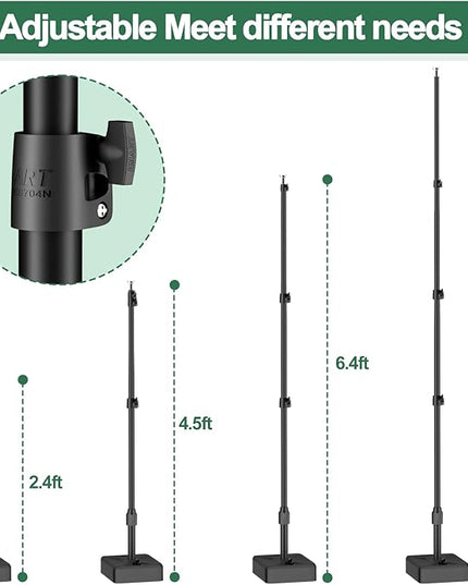 EMART Backdrop Stand with Heavy Duty Water Tank Base 8.5x10ft Adjustable Metal Photo Backdrop Stand Kit Pipe and Drape Background Frame for Birthday Party, Wedding Decorations, Studio Photography