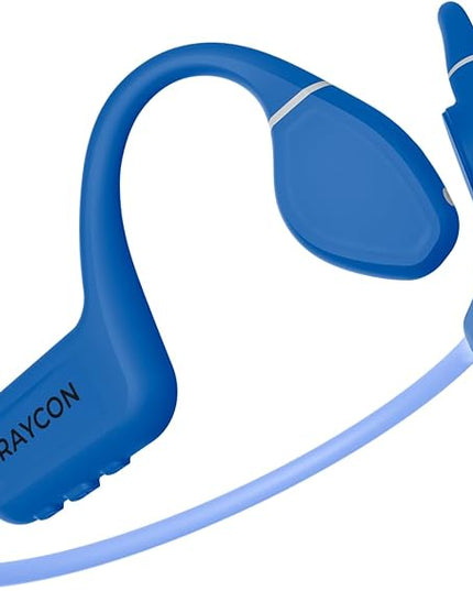 Raycon Bone Conduction Headphones, Open-Ear Bluetooth Sports Earbuds with Mic, IP68 Water Resistant Headset for Workout and Running, 13hr Playtime (Blue)