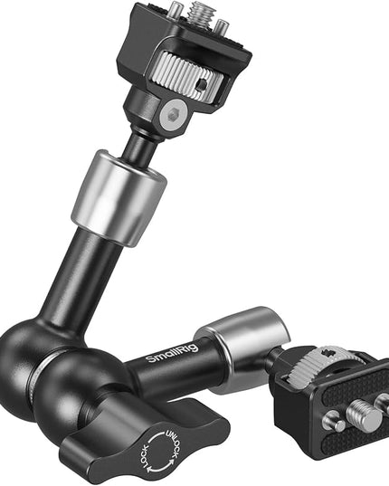 SMALLRIG 7'' Magic Arm with 1/4"-20 Screws & Spring-Loaded Pins, 1.5kg Load Capacity, 360° Dual Ball Head, Non-Slip Design for Cameras/Lights/Monitors/Mics/Phones – 5308