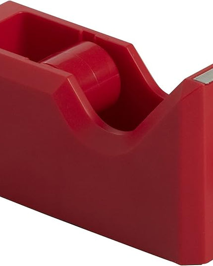 JAM PAPER Colorful Desk Tape Dispensers - Red - Sold Individually